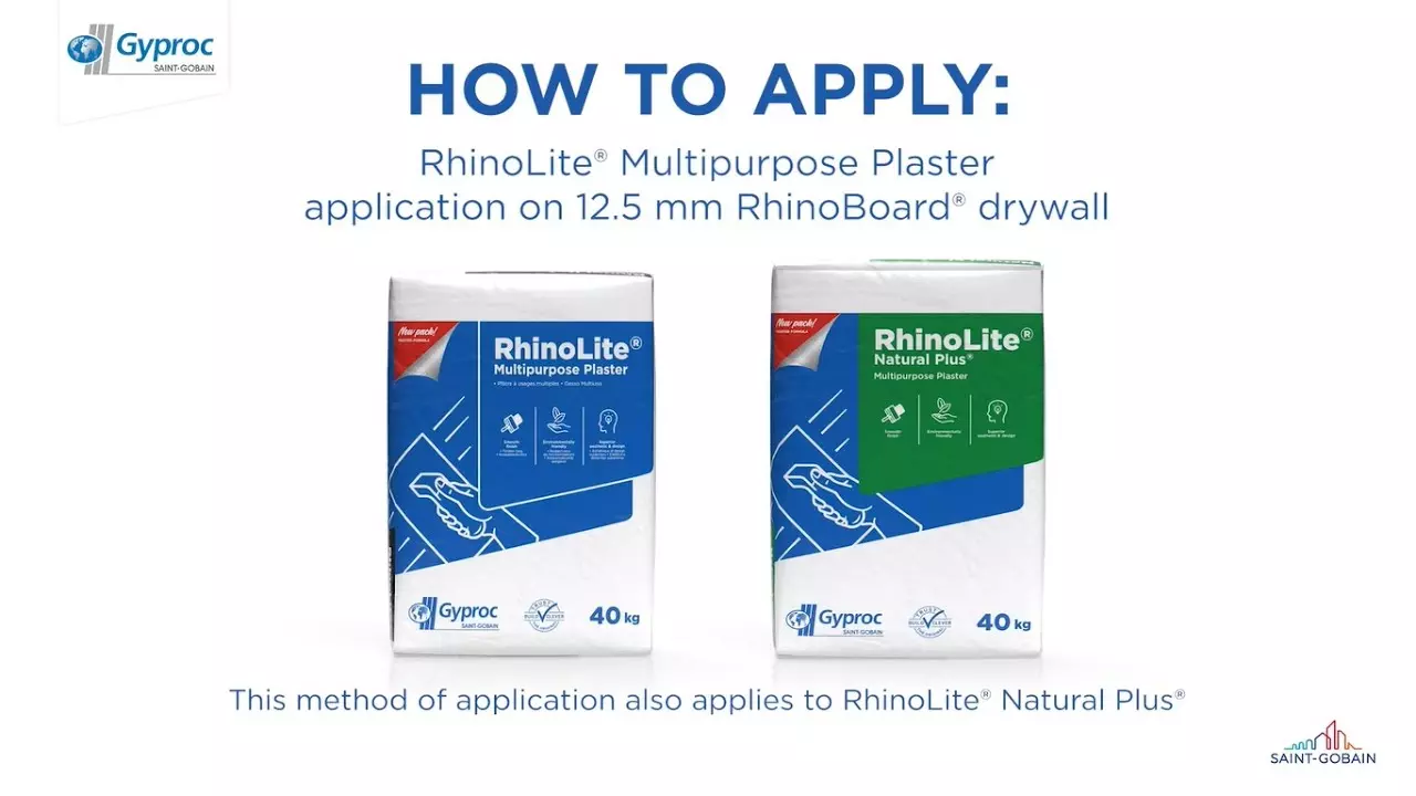 RhinoLite® Multipurpose Plaster Application Video thumbnail